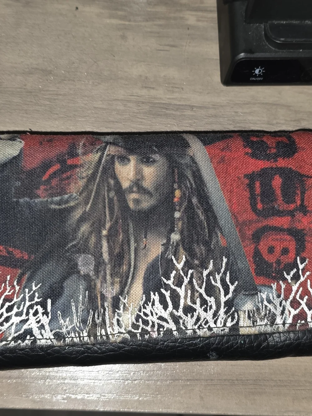Jack Sparrow Themed Red Canvas Men's Wallet - Unbranded